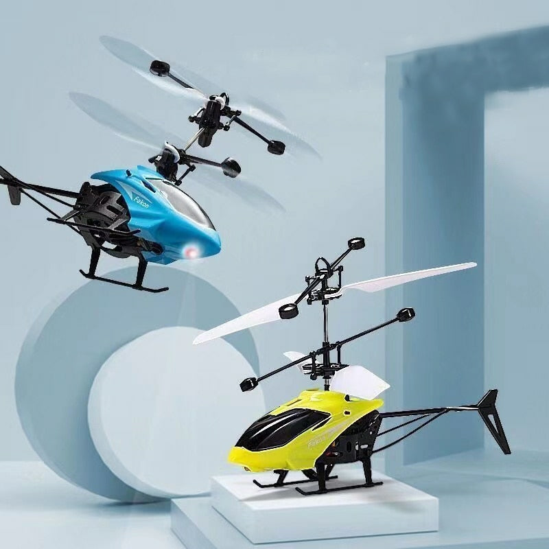 Mini Helicóptero de Brinquedo com Controle Remoto