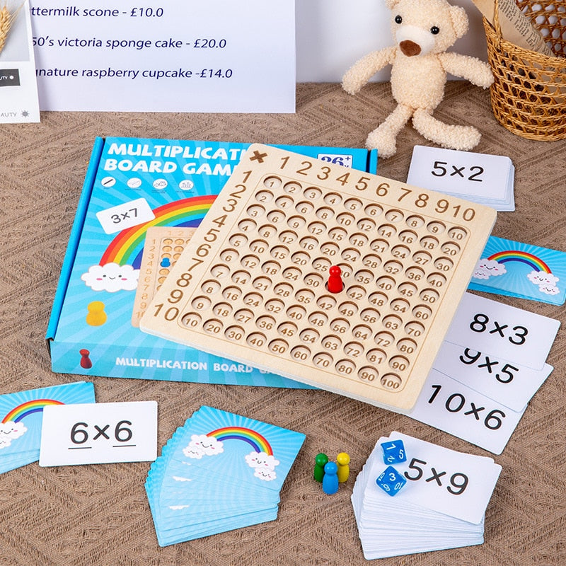 Jogo de Tabuleiro Matemática Montessori