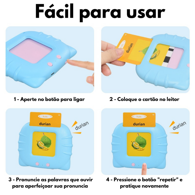 Cartões Educacional Montessori de Aprendizagem