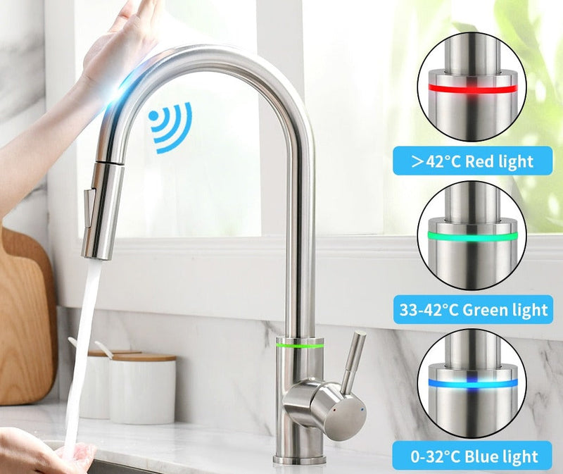 Torneira Gourmet Inteligente Para Cozinha - Smart Touch Kitchen PRO
