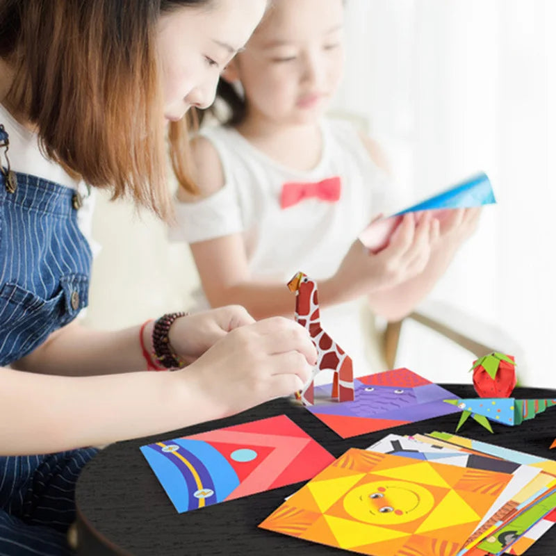 Livro de corte de papel Origami para crianças