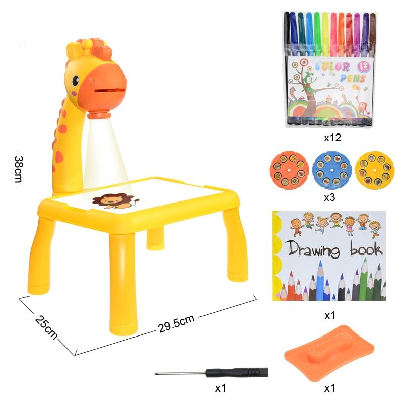Mesa de Brinquedo Infantil com Projetor de Led