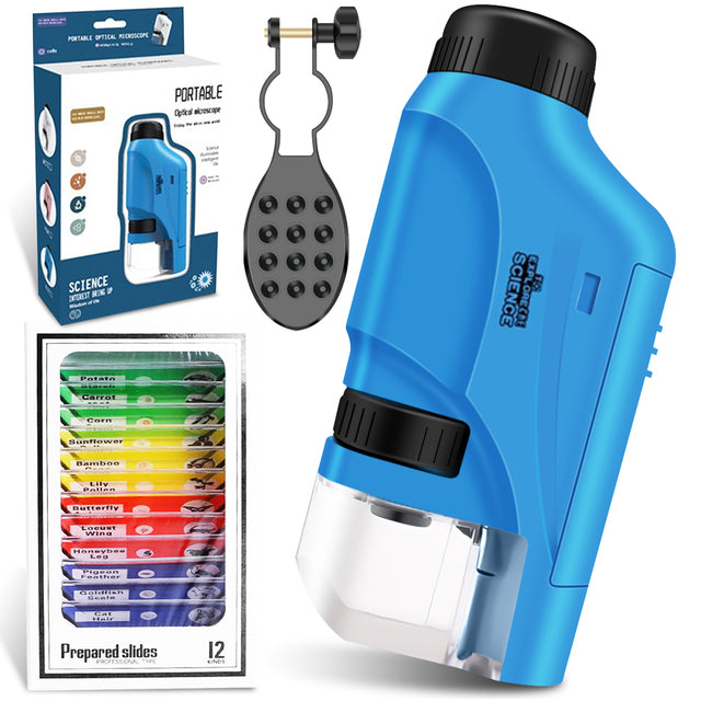Mini Microscópio Portátil para Crianças