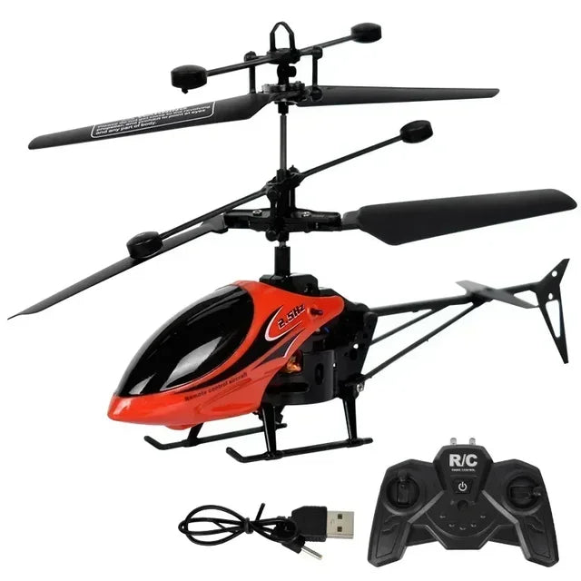 Mini Helicóptero de Brinquedo com Controle Remoto