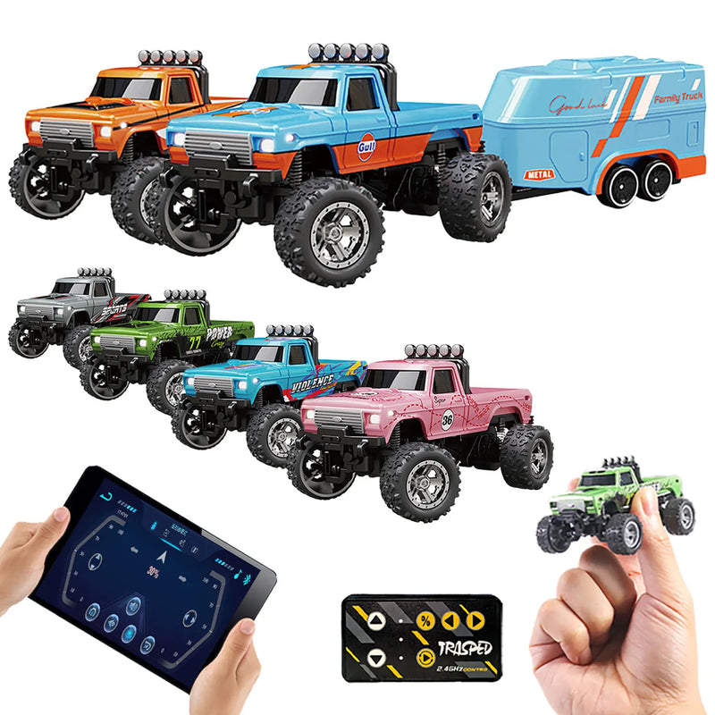 Mini RC Monster Truck + Brinde "Reboque"