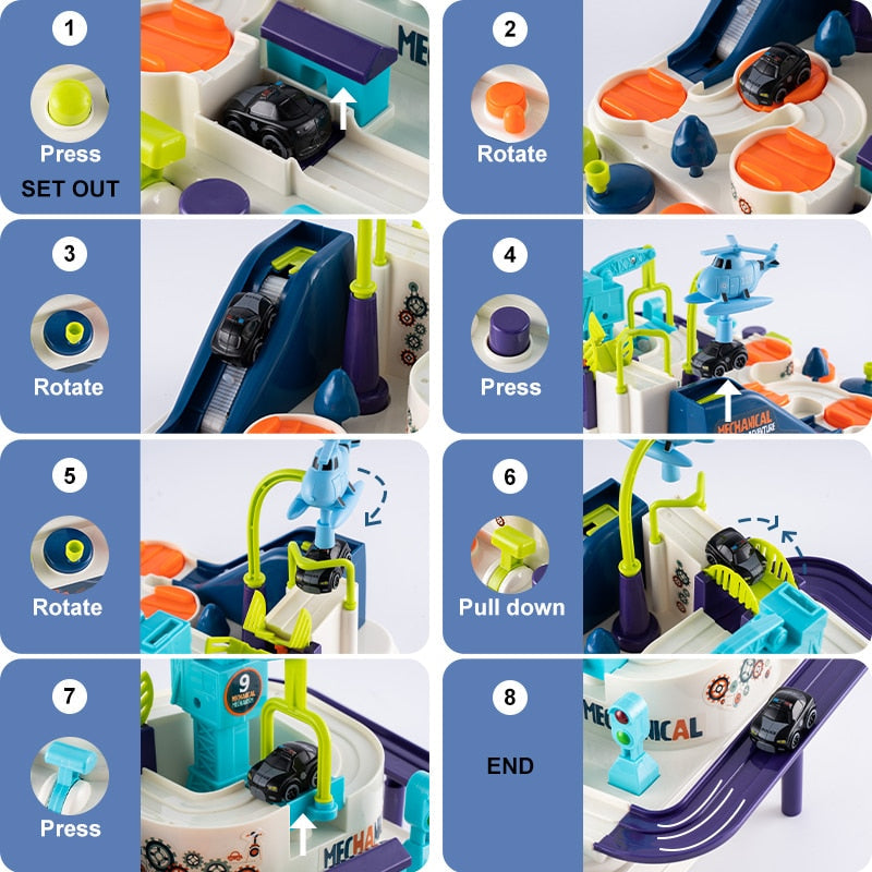 Brinquedos educativos para vagões ferroviários