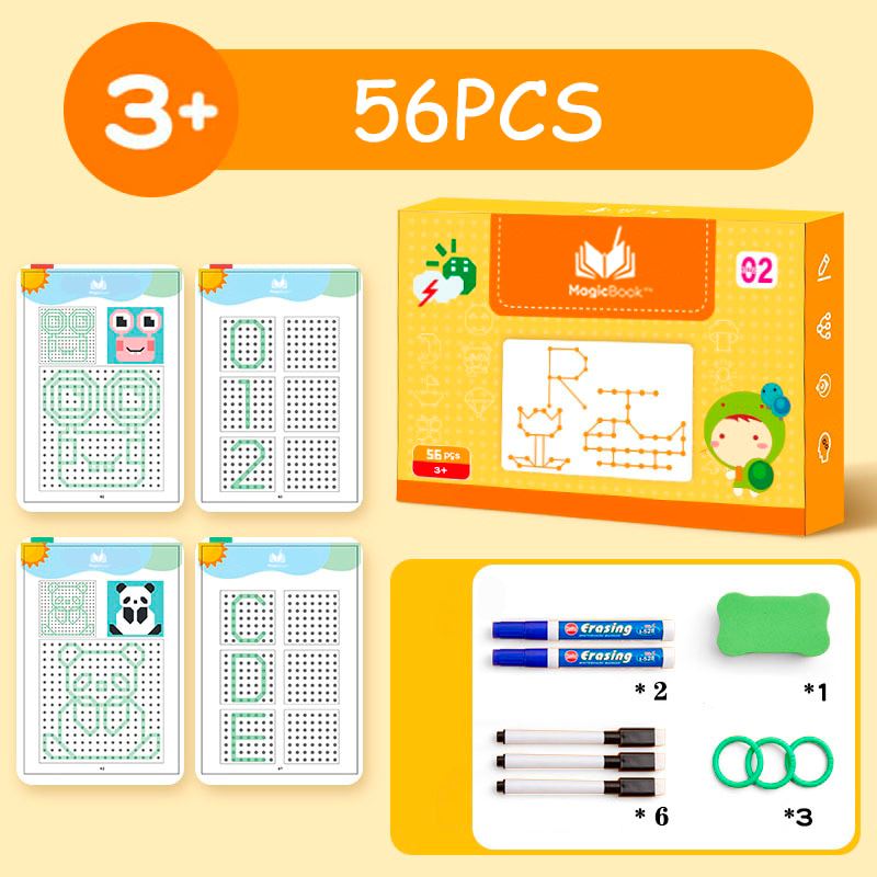 Caderno de Alfabetização e Aprendizagem Reutilizável MagicBook