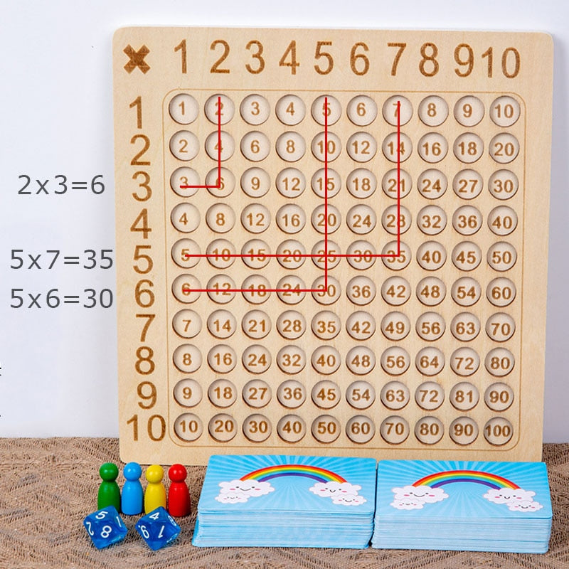 Jogo de Tabuleiro Matemática Montessori