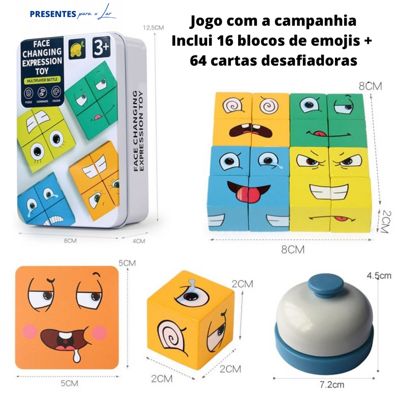 Cubo Mágico de Rosto Emojis Toys