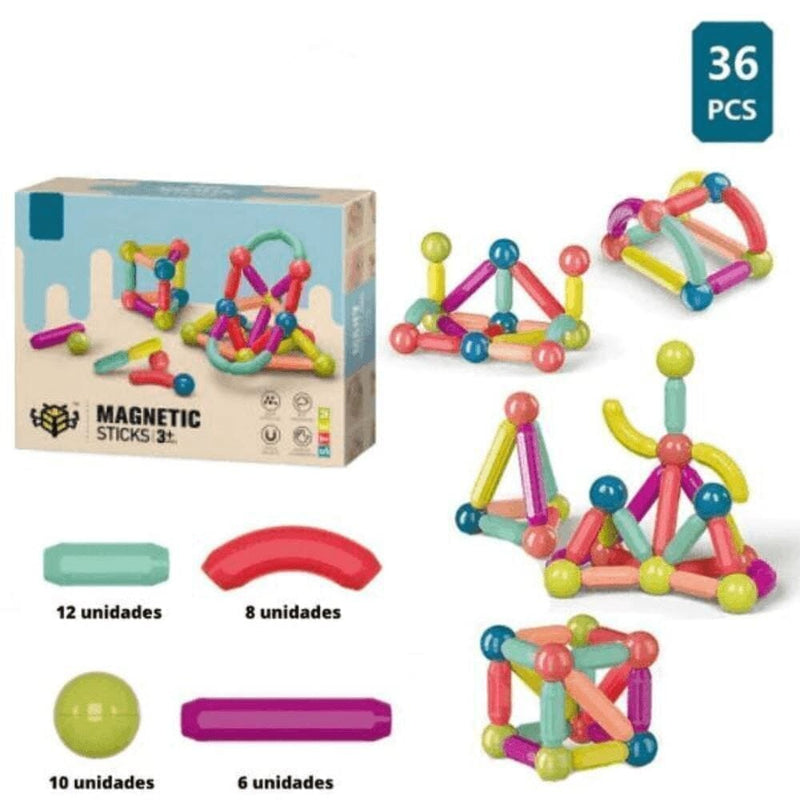 Brinquedo com Peças Magnéticas