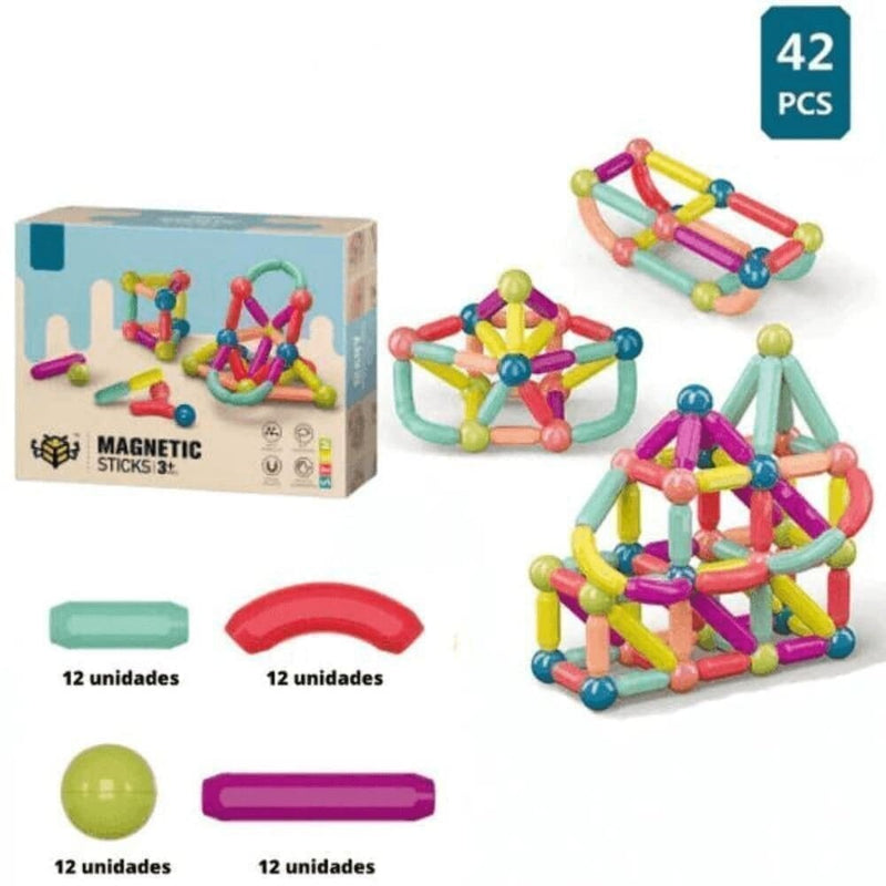 Brinquedo com Peças Magnéticas