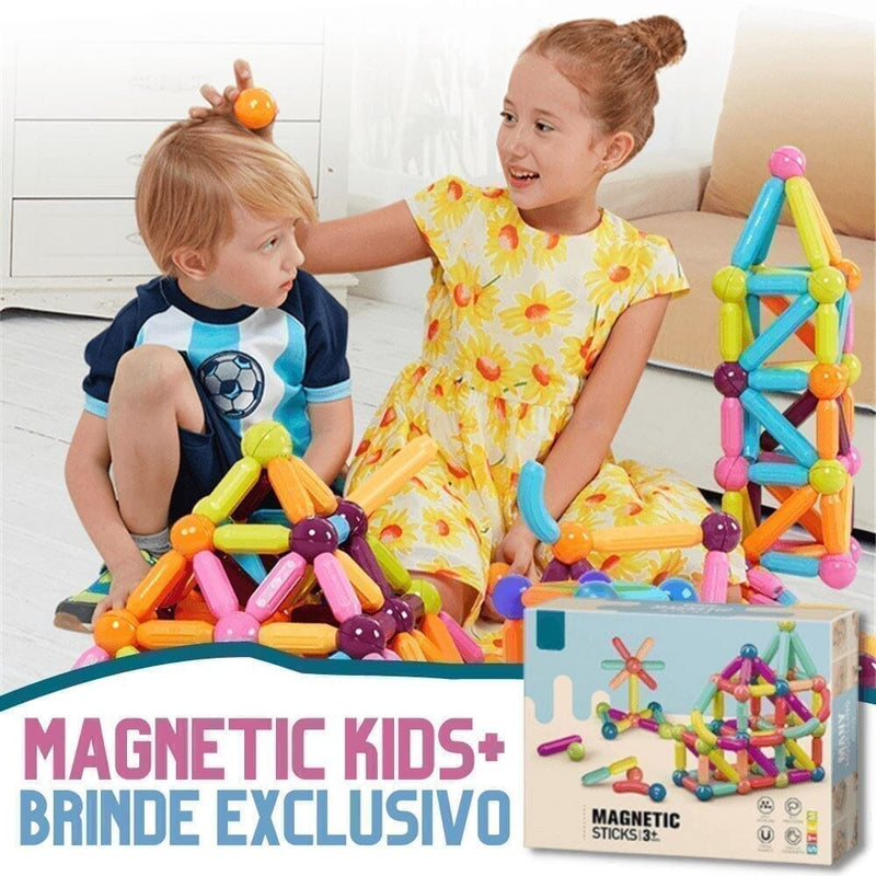 Brinquedo com Peças Magnéticas