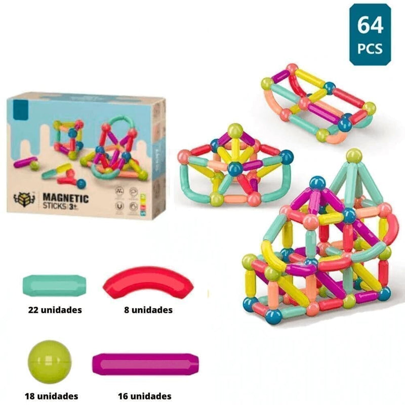 Brinquedo com Peças Magnéticas